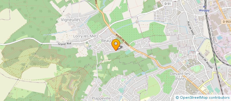 localisation de l'entreprise TIPOVILOU 1  LORRY-LES-METZ