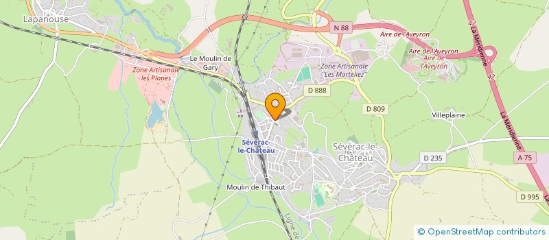 localisation de l'entreprise TIPS  SEVERAC D'AVEYRON