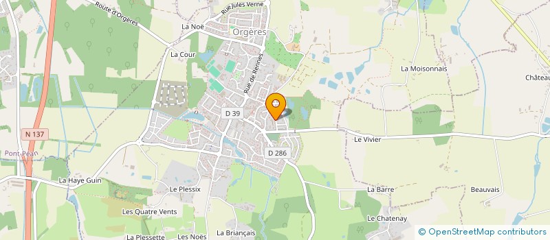 localisation de l'entreprise TIPSS  ORGERES