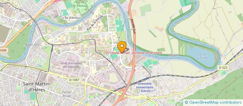 localisation de l'entreprise TIQUE TECHNOLOGIES  GIERES