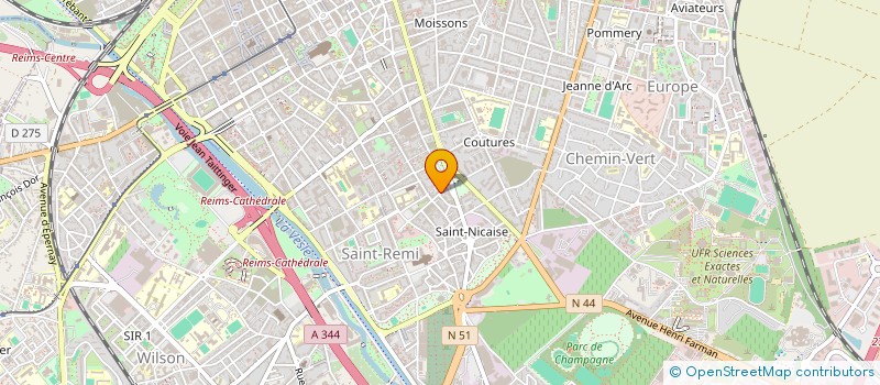 localisation de l'entreprise TIR DISCOUNT à REIMS