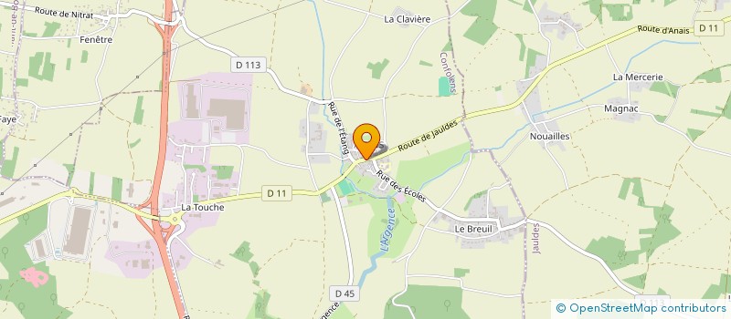 localisation de l'entreprise TIR SPORTIF 16 à AUSSAC-VADALLE