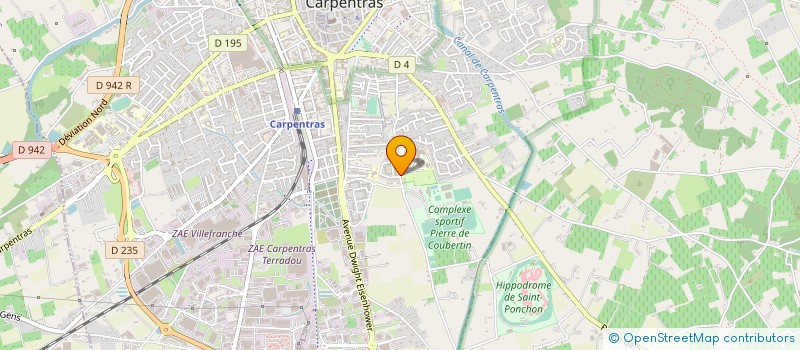 localisation de l'entreprise TIR SPORTIF ASSOCIATION COMTAT à CARPENTRAS
