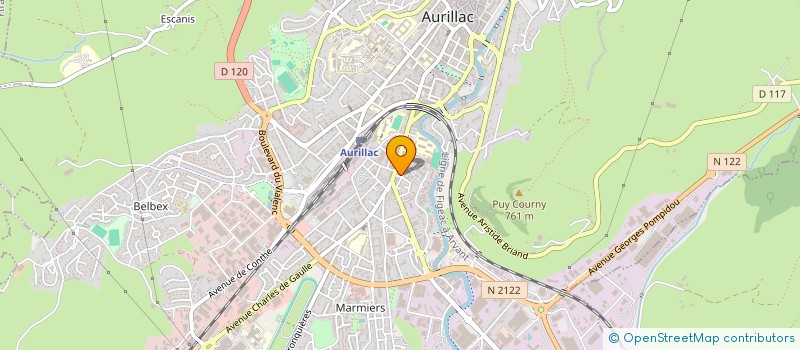 localisation de l'entreprise TIR SPORTIF AURILLACOIS à AURILLAC