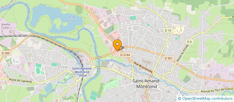 localisation de l'entreprise TIR SPORTIF CLUB SAINT AMANDOIS TSCSA  SAINT-AMAND-MONTROND