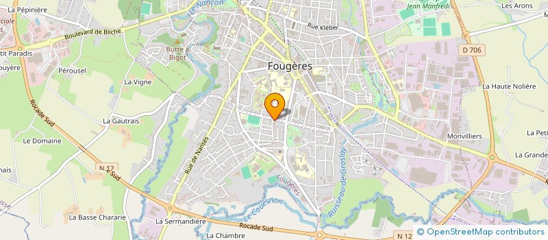 localisation de l'entreprise TIR SPORTIF LA FOUGERAISE  FOUGERES