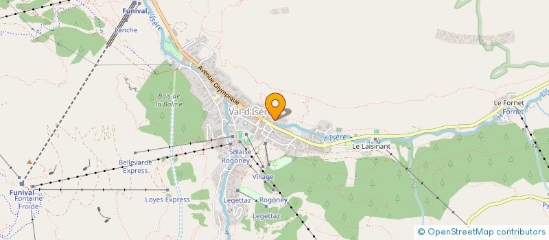 localisation de l'entreprise TIRA  VAL-D'ISERE
