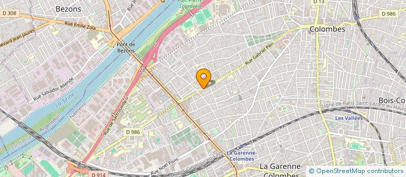 localisation de l'entreprise TIRACI à COLOMBES