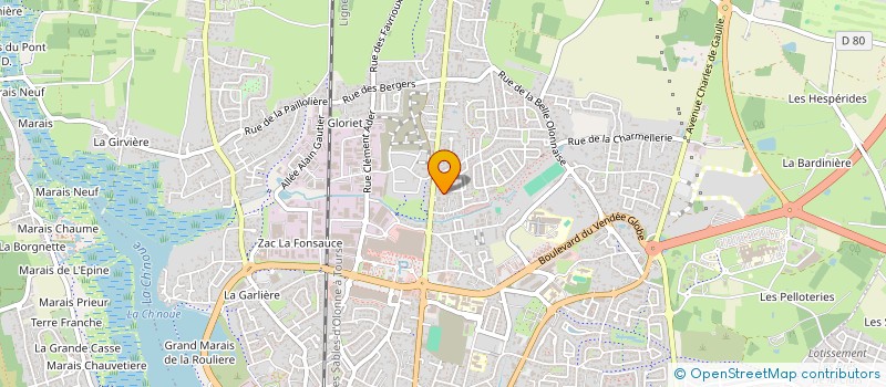 localisation de l'entreprise TIRAMISU INVEST à LES SABLES-D'OLONNE