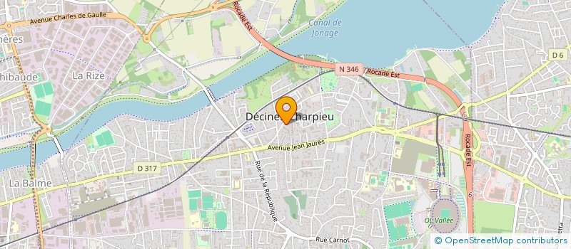 localisation de l'entreprise TIRAN ET COMPAGNIE à DECINES-CHARPIEU