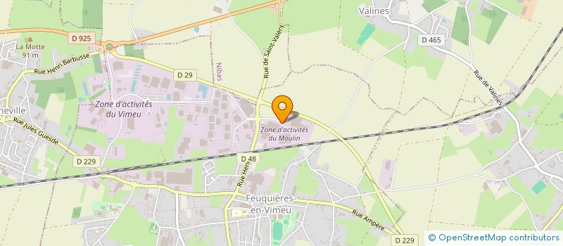 localisation de l'entreprise TIRARD à FEUQUIERES-EN-VIMEU