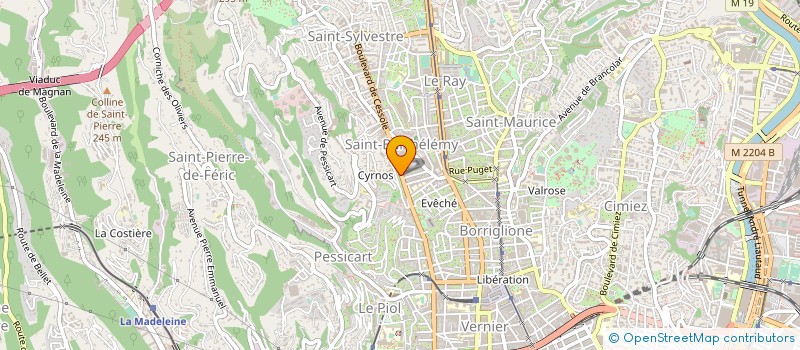 localisation de l'entreprise TIRAZUR à NICE