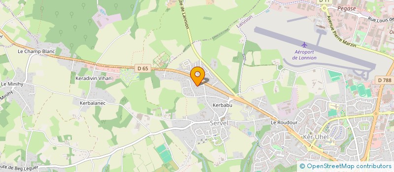 localisation de l'entreprise TIRCOT DEPANNAGE CHAUFFAGE à LANNION