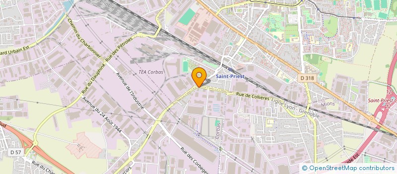 localisation de l'entreprise TIRE REVIVAL à CORBAS