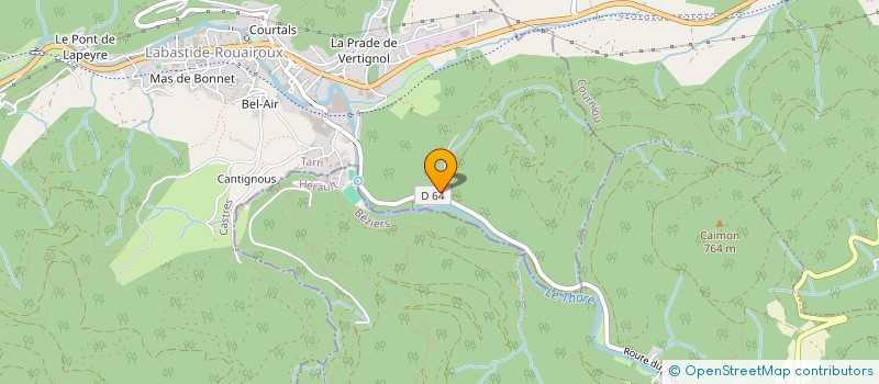 localisation de l'entreprise TIREQUEUE  LABASTIDE-ROUAIROUX