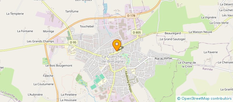 localisation de l'entreprise TIRET DU 6  LA GUERCHE-DE-BRETAGNE