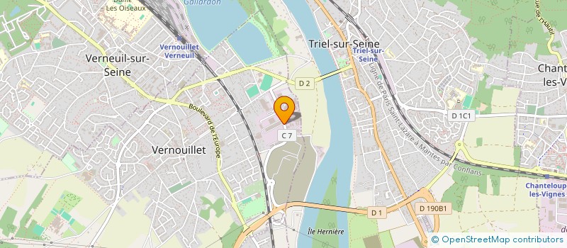 localisation de l'entreprise TIREX FRANCE à VERNOUILLET
