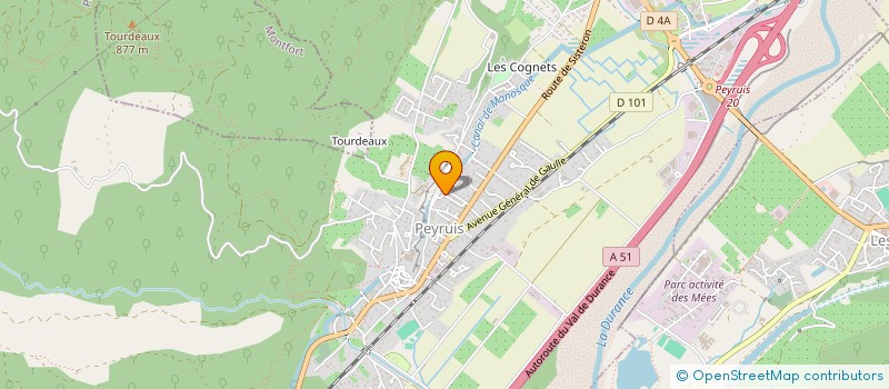 localisation de l'entreprise TIRIEL à PEYRUIS