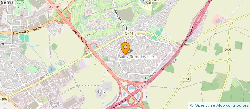 localisation de l'entreprise TIROX BEEZ  BAILLY-ROMAINVILLIERS