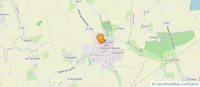 localisation de l'entreprise TIRUN A FRANCE à CHALEINS