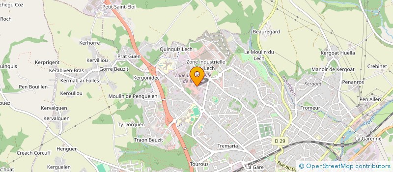 localisation de l'entreprise TISAM  LANDERNEAU