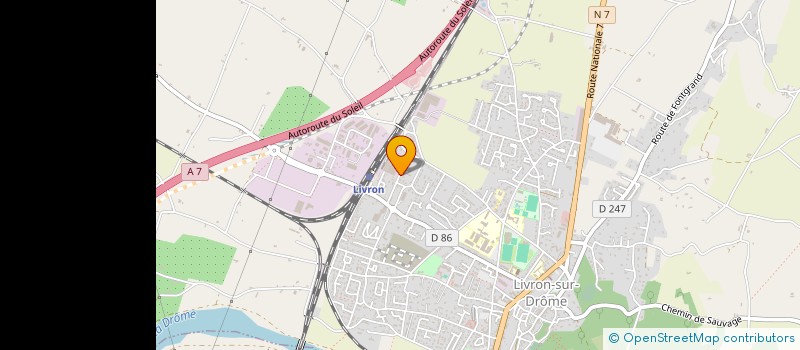 localisation de l'entreprise TISCOLOR  LIVRON SUR DROME