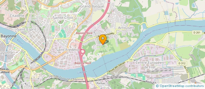 localisation de l'entreprise TISDOCK à BAYONNE