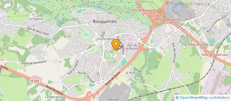 localisation de l'entreprise TISLO à BOUGUENAIS