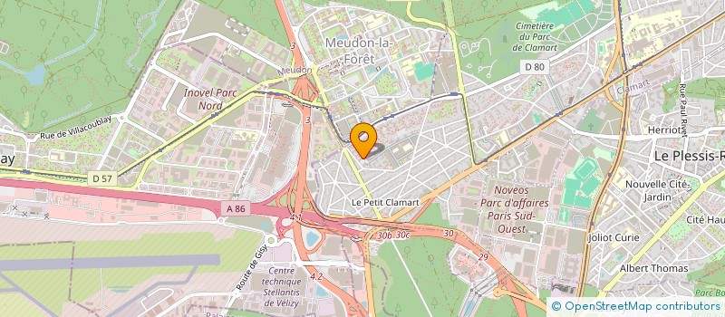localisation de l'entreprise TISMATEK à CLAMART