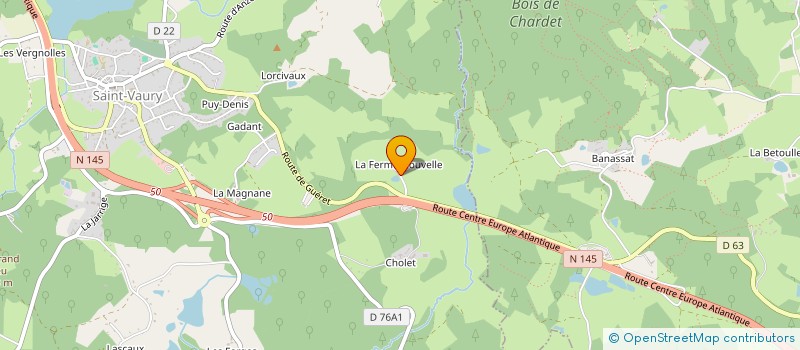 localisation de l'entreprise TISON BOIS & TP  SAINT-VAURY