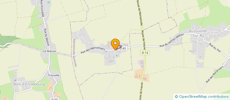 localisation de l'entreprise TISONBOIS  MARTAINVILLE-EPREVILLE