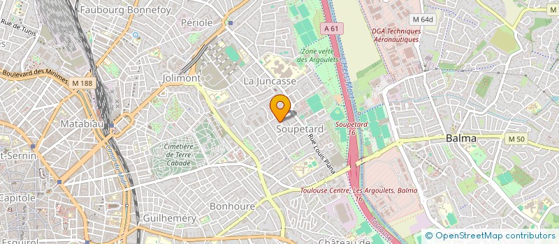 localisation de l'entreprise TISS à TOULOUSE