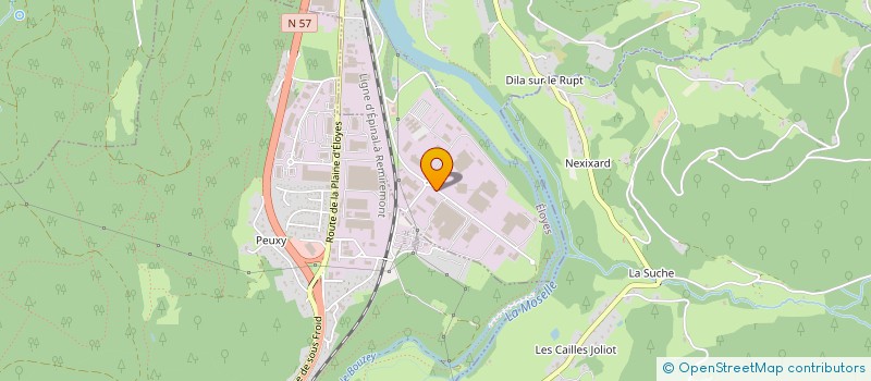 localisation de l'entreprise TISSAGE D ELOYES à ELOYES