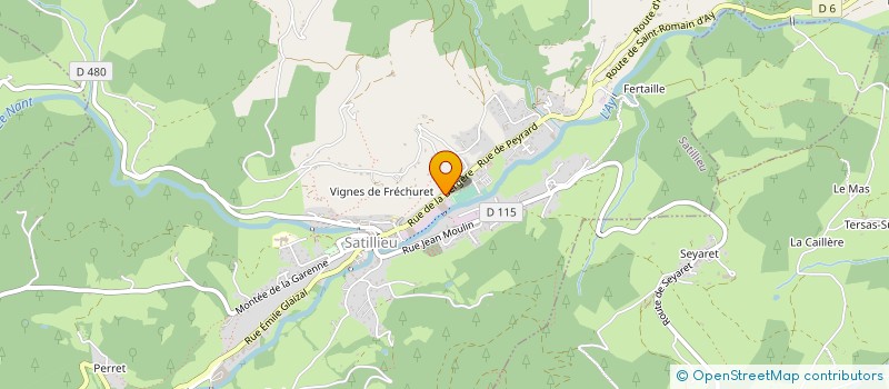 localisation de l'entreprise TISSAGE DE LA BERGERE à SATILLIEU