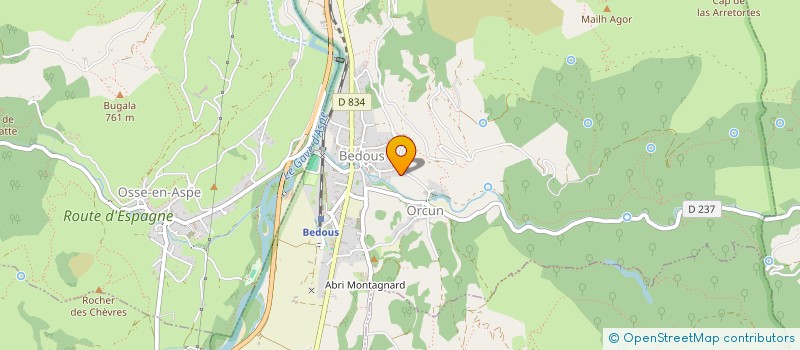 localisation de l'entreprise TISSAGE DES ESTIVES  BEDOUS