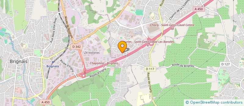 localisation de l'entreprise TISSAGE VELOURS ET SOIERIES à SAINT-GENIS-LAVAL