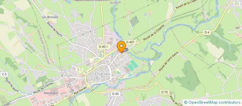 localisation de l'entreprise TISSAGES D'AMEUBLEMENT DE LYON PAR ABREVIATION TADL à CHARLIEU