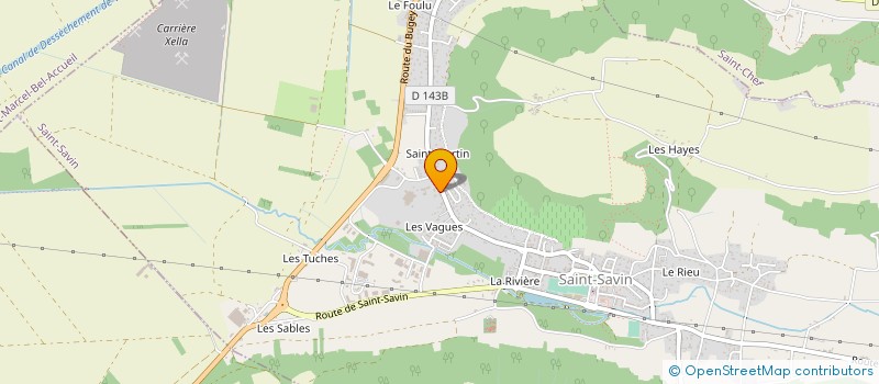 localisation de l'entreprise TISSAGES DE SAINT SAVIN à SAINT-SAVIN