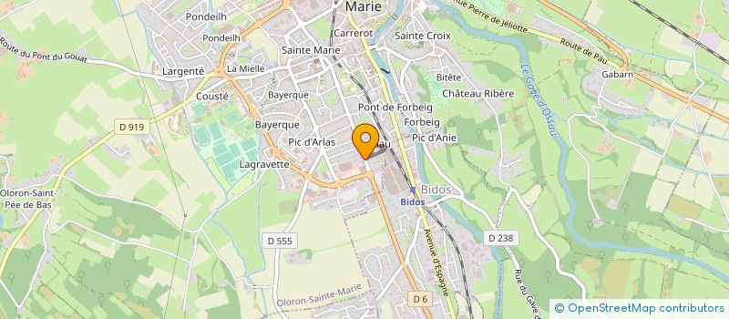 localisation de l'entreprise TISSAGES LARTIGUE à BIDOS