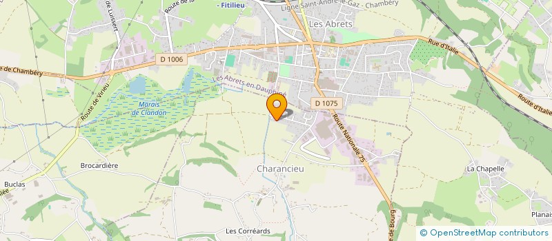 localisation de l'entreprise TISSAGES MALHERBE à LES ABRETS-EN-DAUPHINE