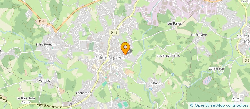 localisation de l'entreprise TISSAGES R. RABERIN ET FILS à SAINTE-SIGOLENE