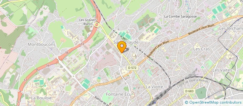 localisation de l'entreprise TISSAMIDEL à BESANCON