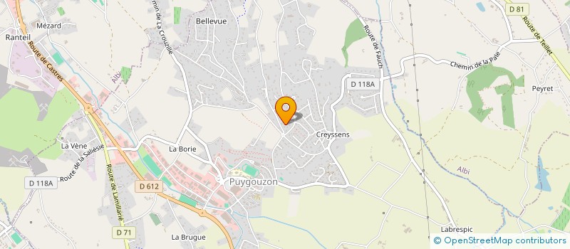 localisation de l'entreprise TISSANDIE IMMOBILIER  PUYGOUZON