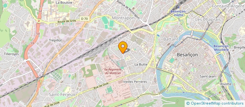 localisation de l'entreprise TISSDECOR à BESANCON