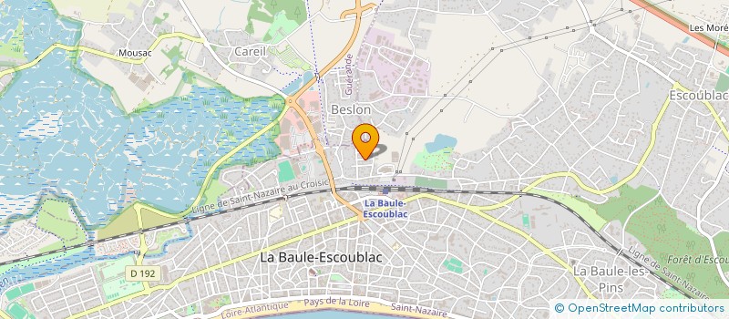 localisation de l'entreprise TISSE TA PLANETE à LA BAULE-ESCOUBLAC