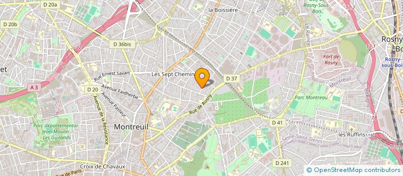 localisation de l'entreprise TISSECO SOLIDAIRE à MONTREUIL