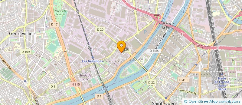 localisation de l'entreprise TISSEO SERVICES à GENNEVILLIERS