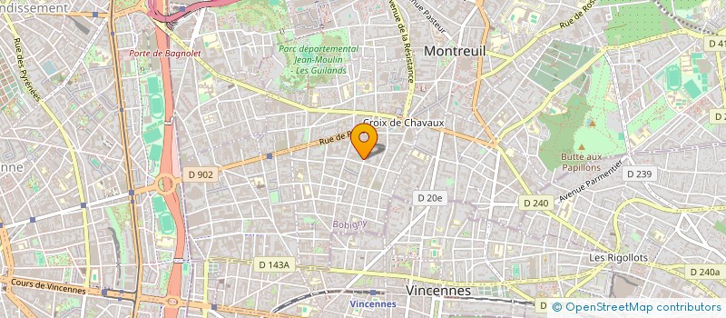 localisation de l'entreprise TISSERAN.TECH à MONTREUIL
