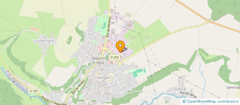 localisation de l'entreprise TISSERAND à NOGENT