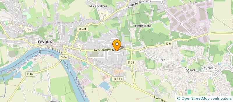 localisation de l'entreprise TISSERIN CONCEPT INGENIERIE à TREVOUX
